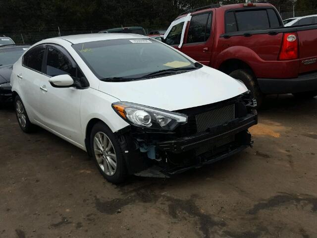 KNAFX4A81F5266363 - 2015 KIA FORTE EX WHITE photo 1