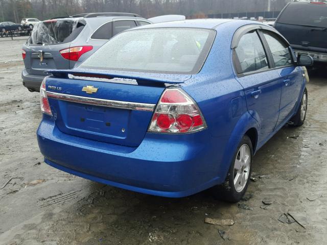 KL1TD56638B278067 - 2008 CHEVROLET AVEO BASE BLUE photo 4