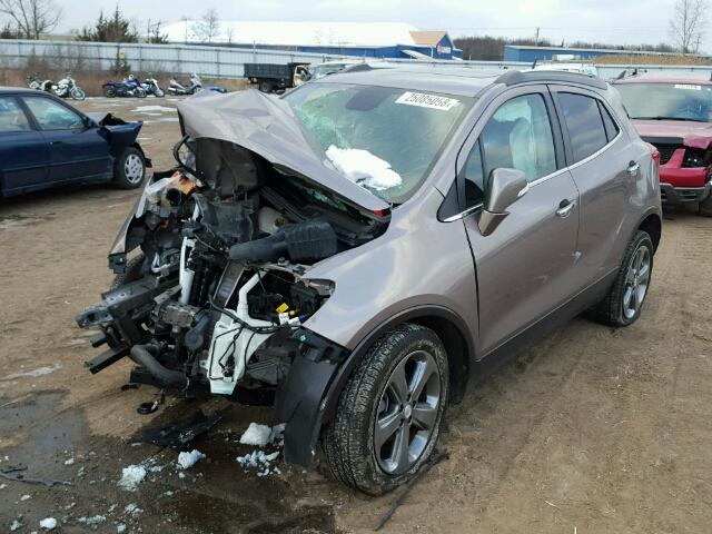 KL4CJBSB7EB592944 - 2014 BUICK ENCORE CON BROWN photo 2