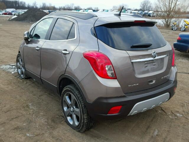 KL4CJBSB7EB592944 - 2014 BUICK ENCORE CON BROWN photo 3