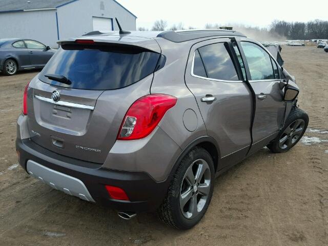 KL4CJBSB7EB592944 - 2014 BUICK ENCORE CON BROWN photo 4