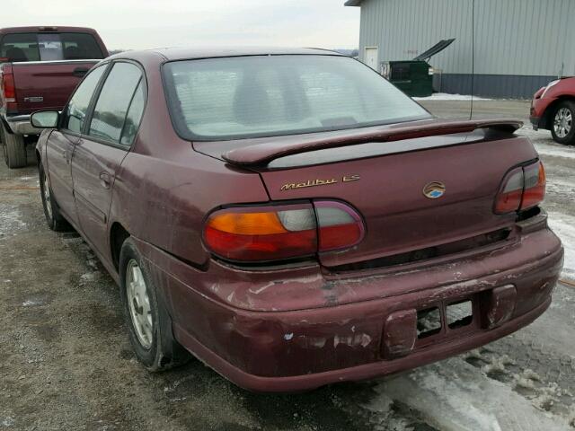 1G1NE52M9WY122928 - 1998 CHEVROLET MALIBU LS 栗色 照片 3