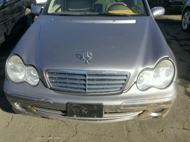 WDBRF56H66F742049 - 2006 MERCEDES-BENZ C 350 SILVER photo 7