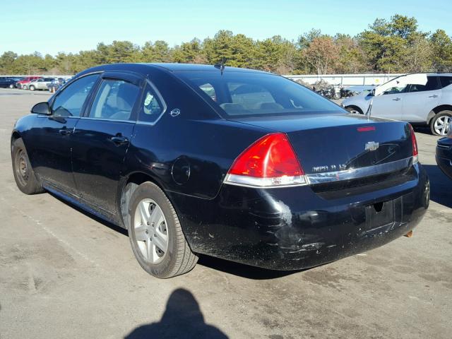 2G1WB57N391182824 - 2009 CHEVROLET IMPALA LS BLACK photo 3