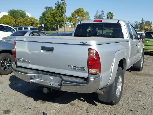 5TETU62N85Z002275 - 2005 TOYOTA TACOMA PRE SILVER photo 4