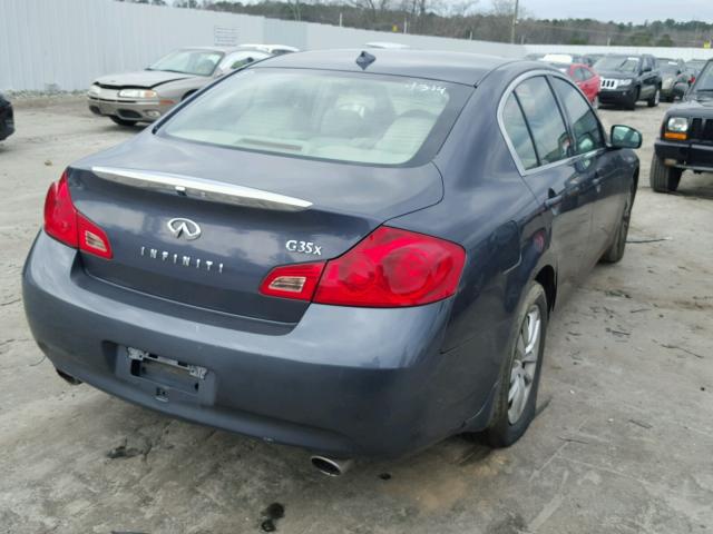 JNKBV61F88M279314 - 2008 INFINITI G35 GRAY photo 4