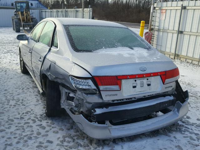 KMHFC46F57A174067 - 2007 HYUNDAI AZERA SE SILVER photo 3