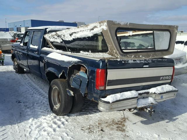 1FTJW35G2TEB82799 - 1996 FORD F350 GREEN photo 3