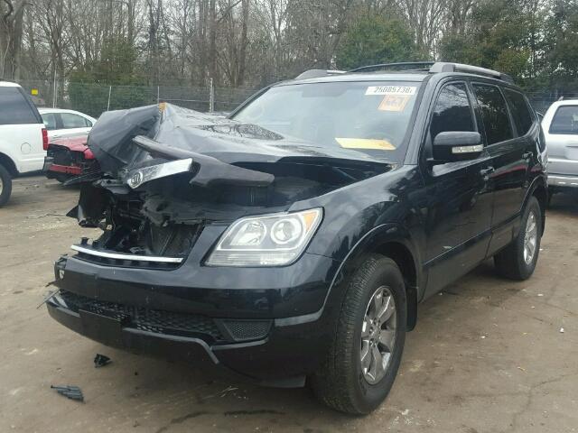 KNDJJ741295018688 - 2009 KIA BORREGO LX BLACK photo 2