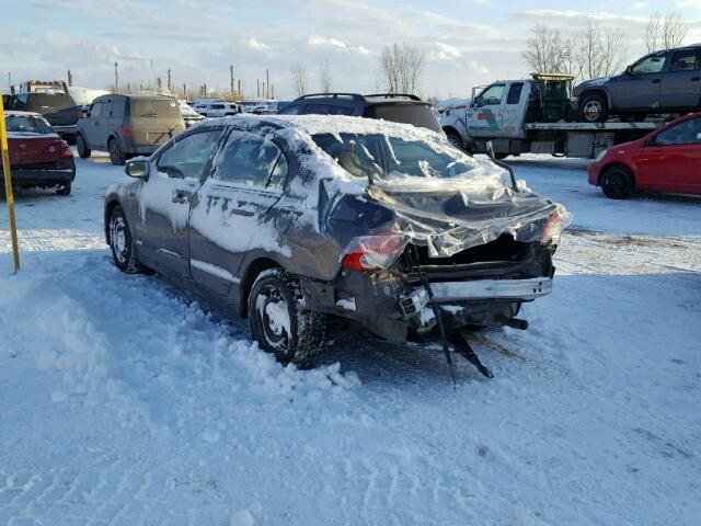 2HGFA1F09BH008621 - 2011 HONDA CIVIC EXL GRAY photo 3