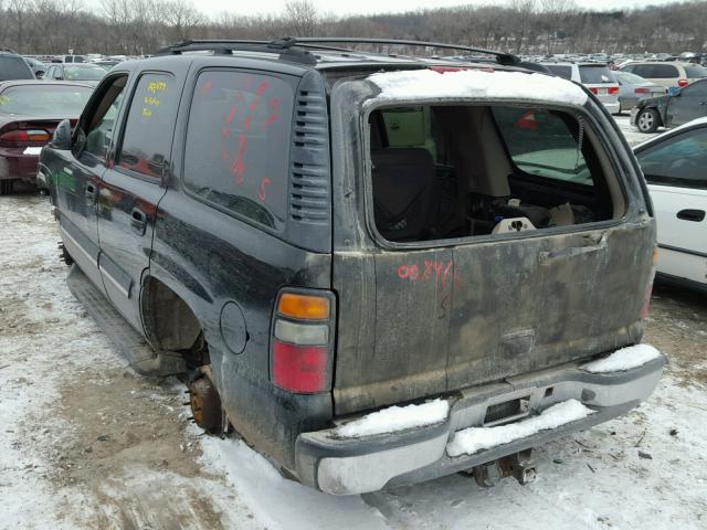 1GNEC13Z34R291101 - 2004 CHEVROLET TAHOE C150 BLACK photo 3