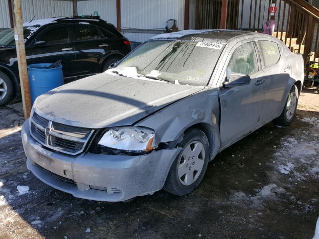 1B3LC46K08N652671 - 2008 DODGE AVENGER SE GRAY photo 2