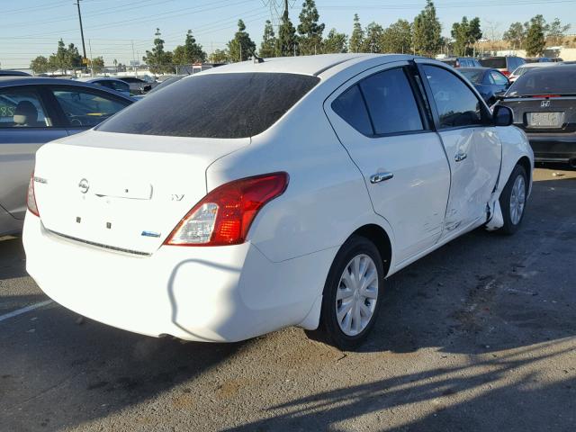 3N1CN7AP5CL911969 - 2012 NISSAN VERSA S WHITE photo 4