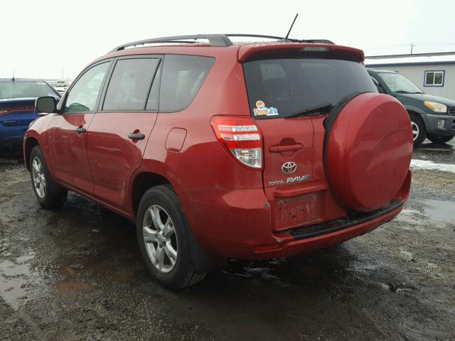 2T3BK4DV0AW017071 - 2010 TOYOTA RAV4 RED photo 3