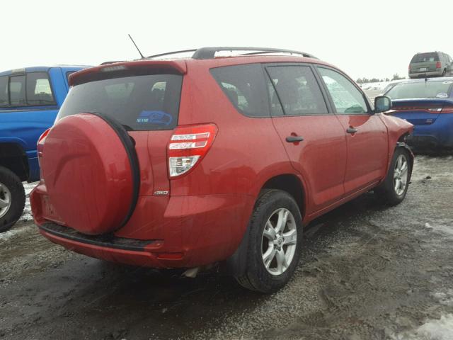 2T3BK4DV0AW017071 - 2010 TOYOTA RAV4 RED photo 4