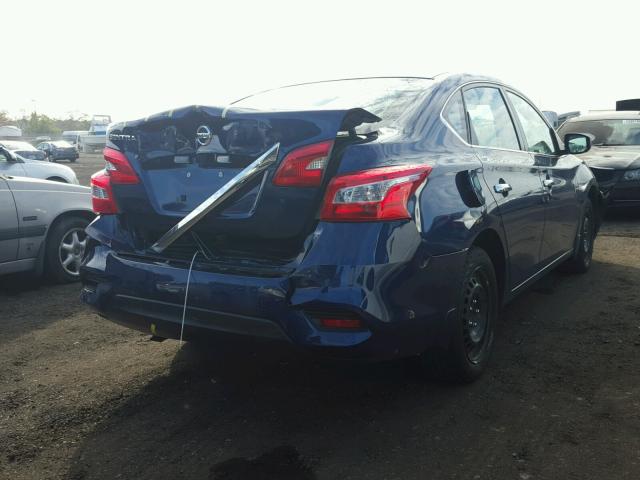 3N1AB7AP5GY298471 - 2016 NISSAN SENTRA S BLUE photo 4