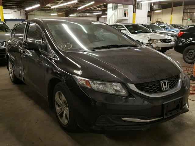 2HGFB2F54DH589902 - 2013 HONDA CIVIC LX BLACK photo 1