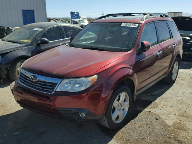 JF2SH64629H773278 - 2009 SUBARU FORESTER 2 RED photo 2