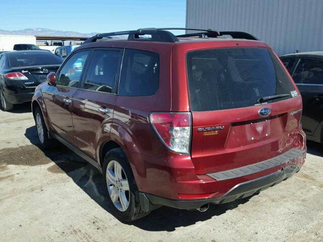 JF2SH64629H773278 - 2009 SUBARU FORESTER 2 RED photo 3