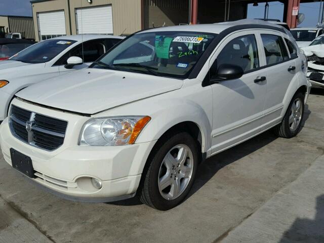 1B3HB48B27D582844 - 2007 DODGE CALIBER SX WHITE photo 2