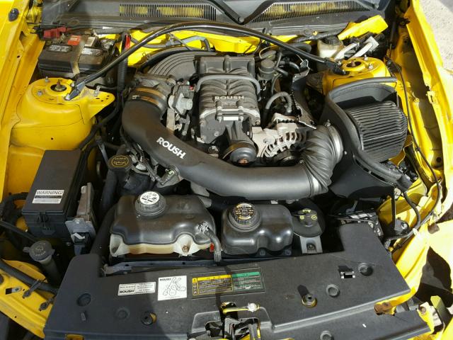 1ZVFT82H665259278 - 2006 FORD MUSTANG GT YELLOW photo 7