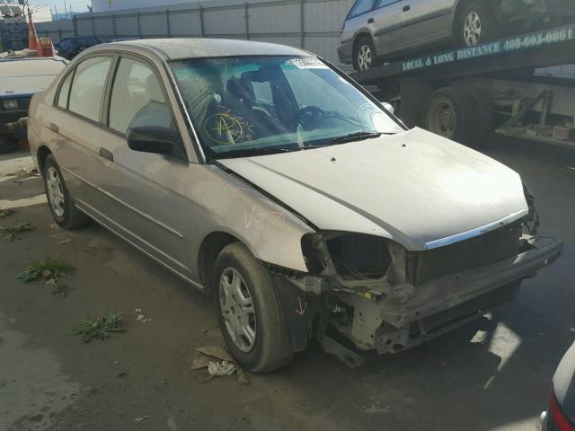 1HGES16511L018419 - 2001 HONDA CIVIC LX GOLD photo 1