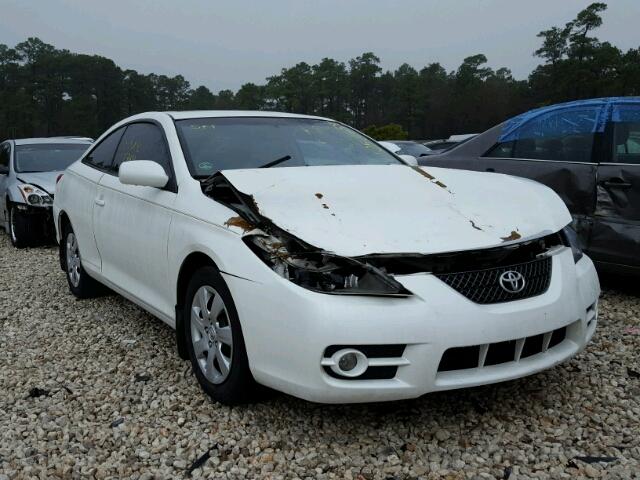 4T1CE30P58U763516 - 2008 TOYOTA CAMRY SOLA WHITE photo 1