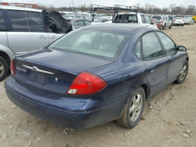 1FAFP55UX2G166332 - 2002 FORD TAURUS SES BLUE photo 4