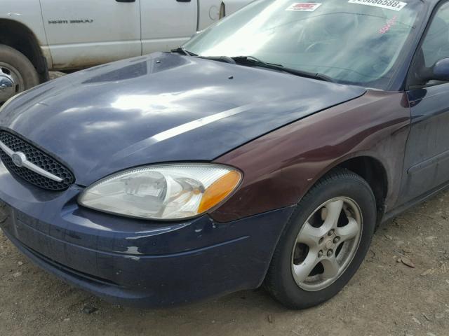 1FAFP55UX2G166332 - 2002 FORD TAURUS SES BLUE photo 9