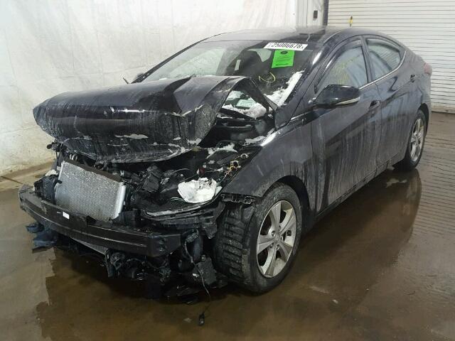 KMHDH4AE4GU635278 - 2016 HYUNDAI ELANTRA SE BLACK photo 2