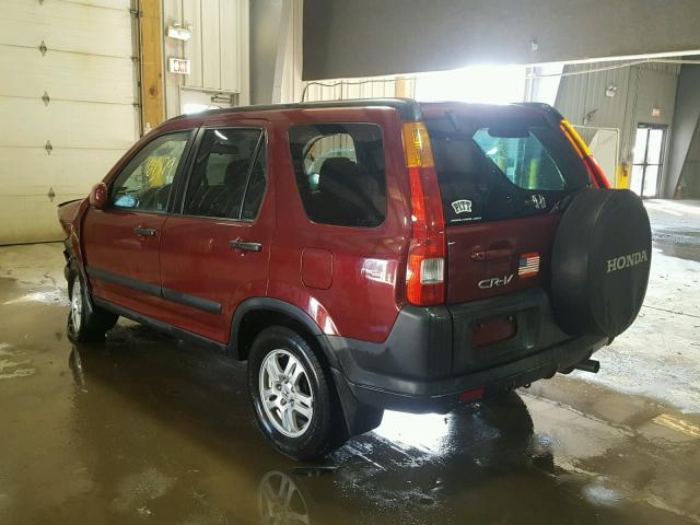 SHSRD78833U160600 - 2003 HONDA CR-V EX MAROON photo 3