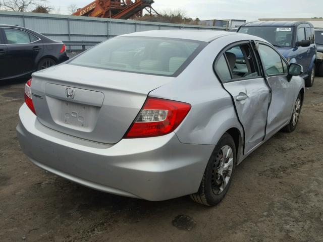 19XFB2F53CE308245 - 2012 HONDA CIVIC LX SILVER photo 4