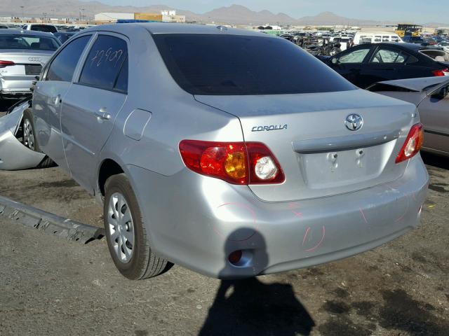 1NXBU4EE8AZ243800 - 2010 TOYOTA COROLLA BA GRAY photo 3