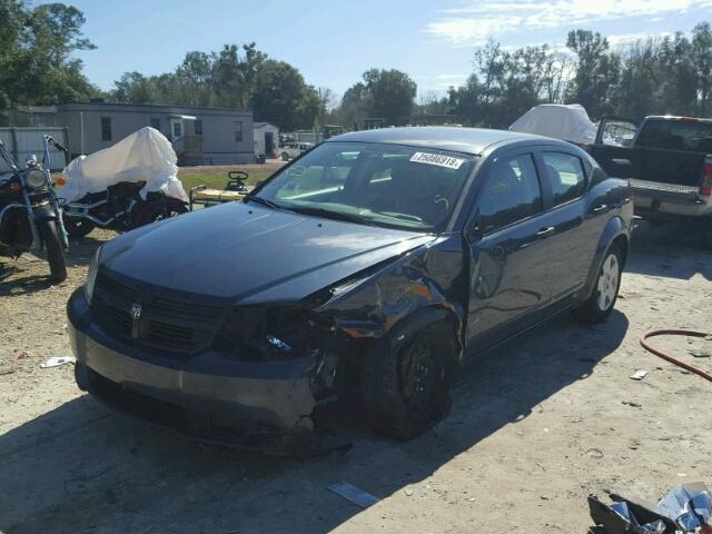 1B3LC46K38N165870 - 2008 DODGE AVENGER SE BLUE photo 2