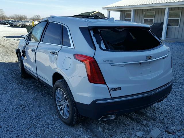 1GYKNBRS0HZ142148 - 2017 CADILLAC XT5 LUXURY WHITE photo 3