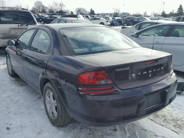 1B3EL36R94N305611 - 2004 DODGE STRATUS SE PURPLE photo 3