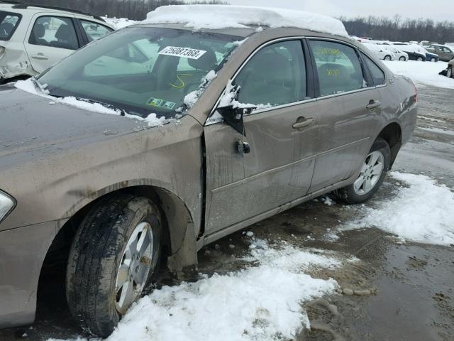 2G1WT58K169166958 - 2006 CHEVROLET IMPALA LT TAN photo 9