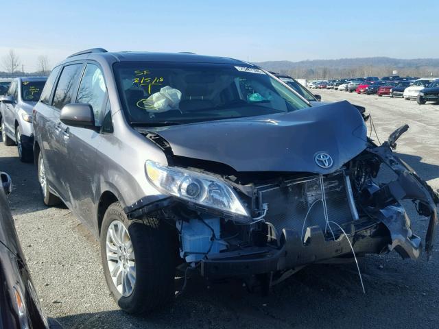 5TDYK3DCXGS712770 - 2016 TOYOTA SIENNA XLE GRAY photo 1