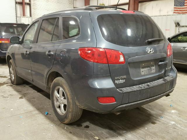 5NMSG13D48H166090 - 2008 HYUNDAI SANTA FE G GRAY photo 3