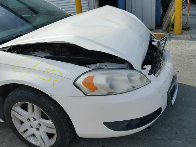 2G1WC58R579335653 - 2007 CHEVROLET IMPALA LT WHITE photo 9