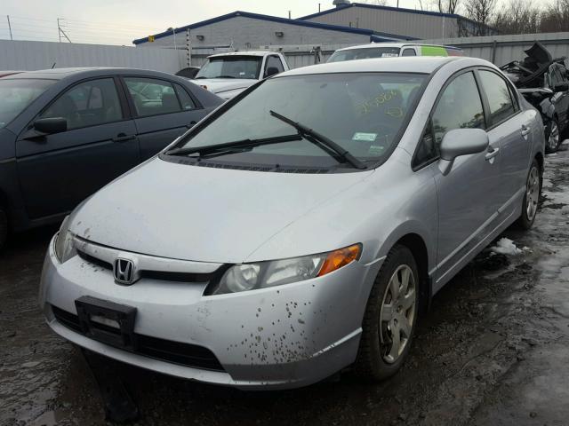 2HGFA16527H500605 - 2007 HONDA CIVIC LX SILVER photo 2