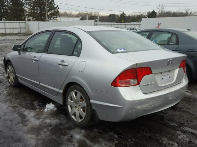 2HGFA16527H500605 - 2007 HONDA CIVIC LX SILVER photo 3