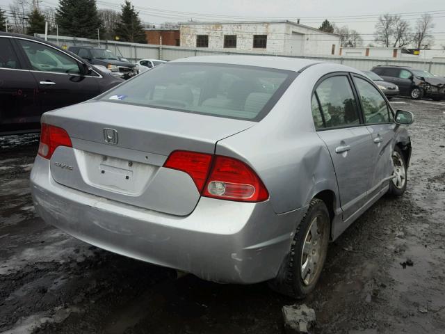 2HGFA16527H500605 - 2007 HONDA CIVIC LX SILVER photo 4