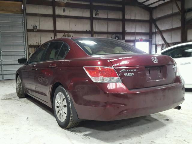 1HGCP26369A161807 - 2009 HONDA ACCORD LX MAROON photo 3