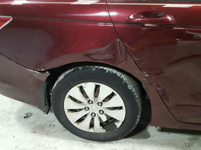 1HGCP26369A161807 - 2009 HONDA ACCORD LX MAROON photo 9