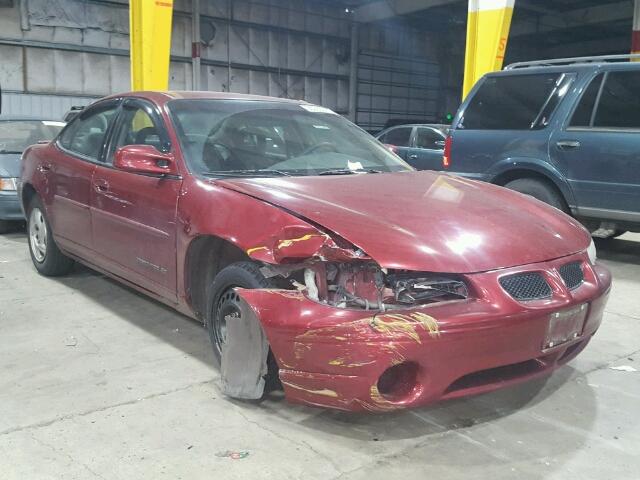 1G2WK52J41F180254 - 2001 PONTIAC GRAND PRIX MAROON photo 1