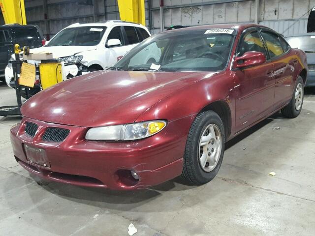 1G2WK52J41F180254 - 2001 PONTIAC GRAND PRIX MAROON photo 2