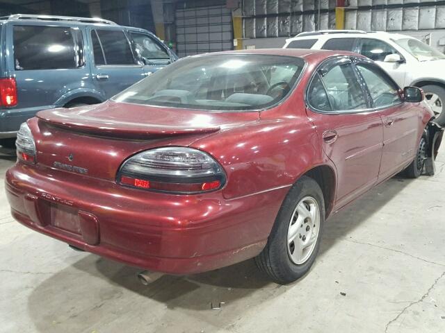 1G2WK52J41F180254 - 2001 PONTIAC GRAND PRIX MAROON photo 4