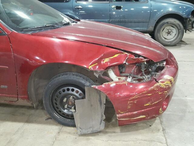1G2WK52J41F180254 - 2001 PONTIAC GRAND PRIX MAROON photo 9
