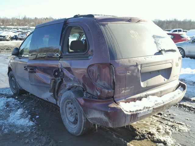 1C4GJ45393B209591 - 2003 CHRYSLER VOYAGER LX PURPLE photo 3